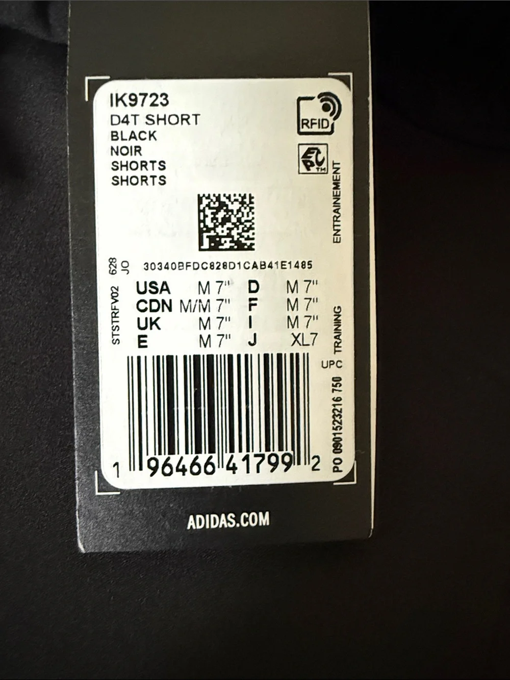 adidas Black Athletic Training Shorts